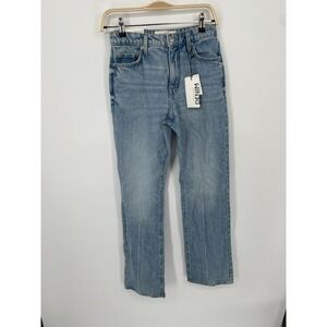 Dynamite Cara Rigid Jeans Women 26 Blue Denim Medium Wash High Rise Straight NWT